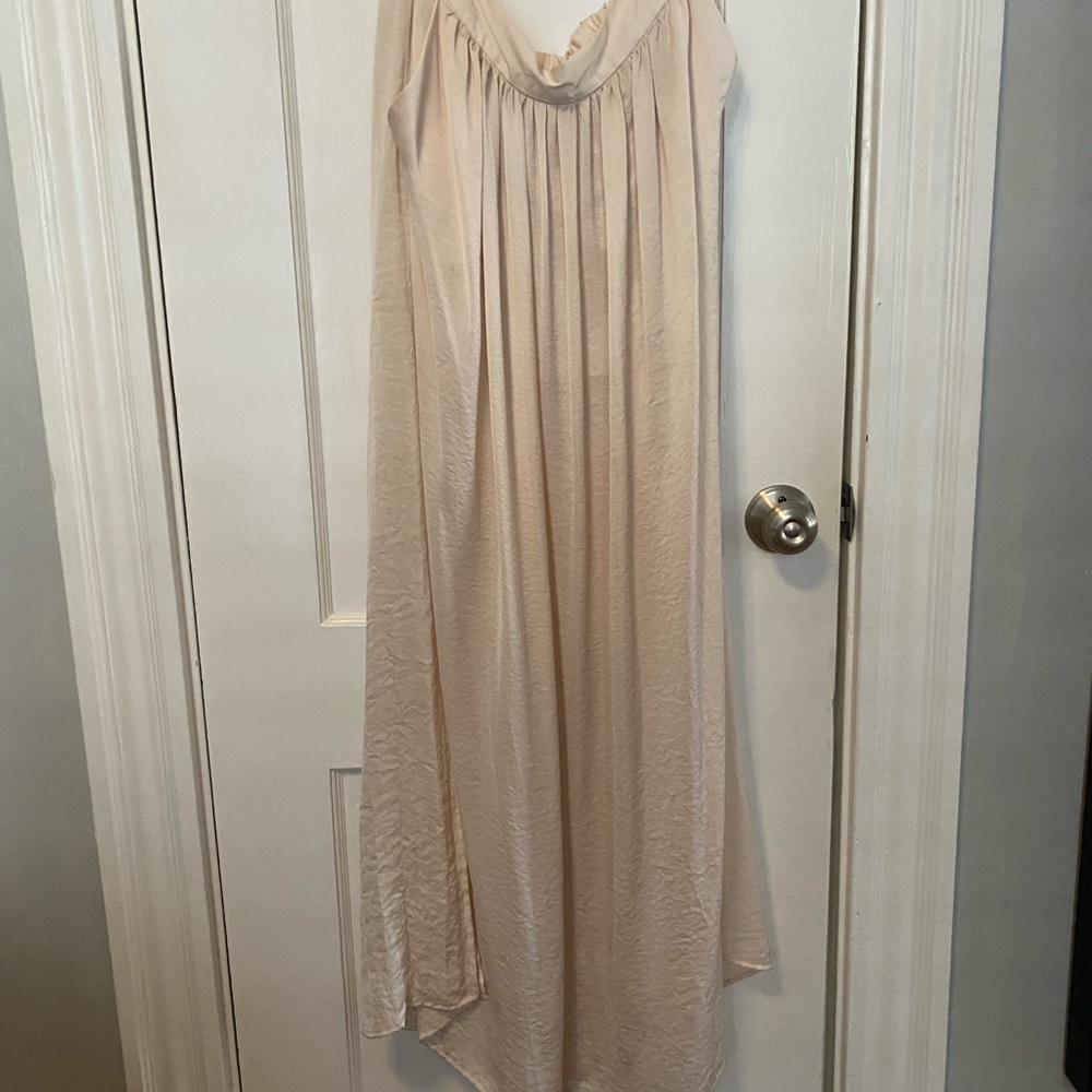 Sparkle & Fade Cream Maxi Skirt